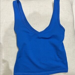 Hollister Royal Blue Ribbed Tank Top